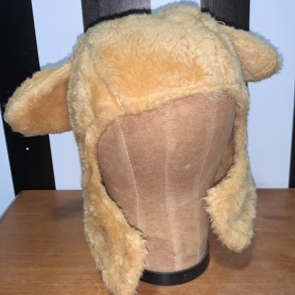 Vintage 1980s Handmade Winnie The Pooh Faux Fur Halloween Costume 12/18 months
